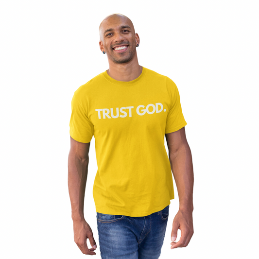 Trust God For Men Yellow Tee